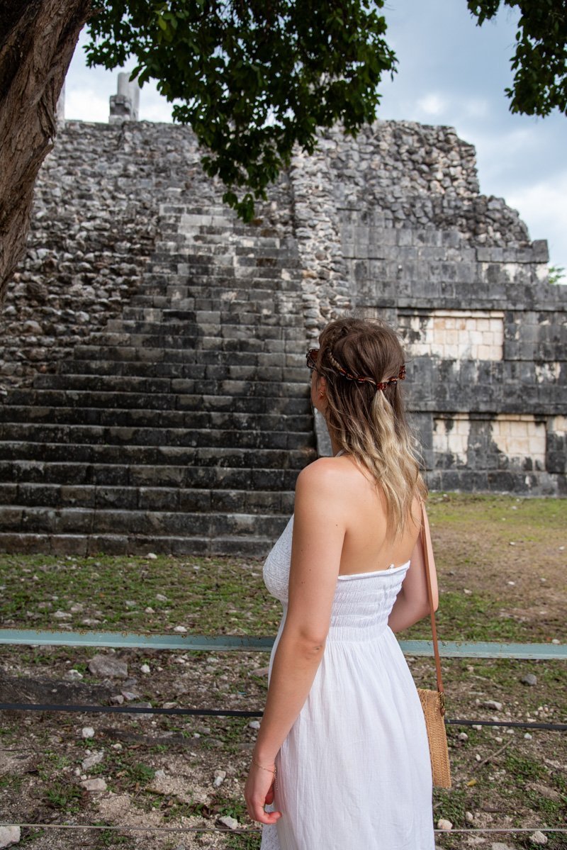 Devant les ruines de Chichen Itza