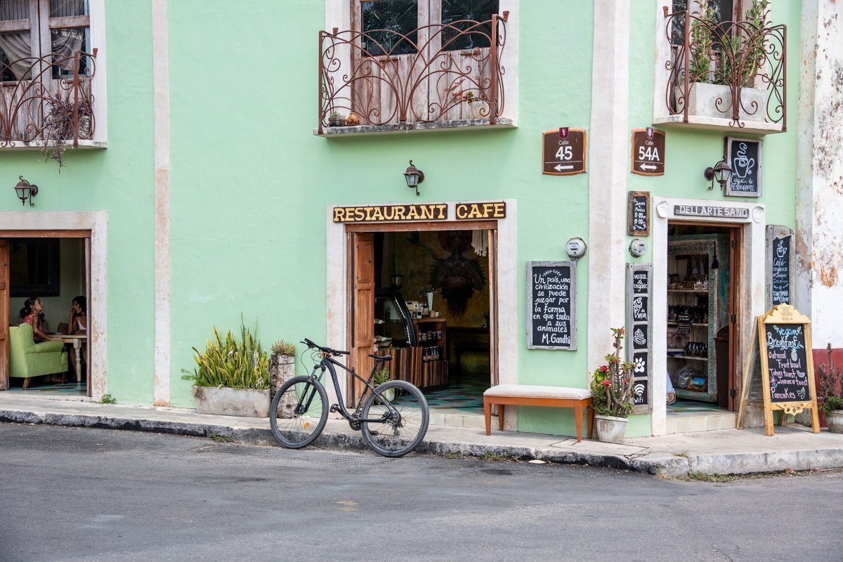 Restaurant et vélo